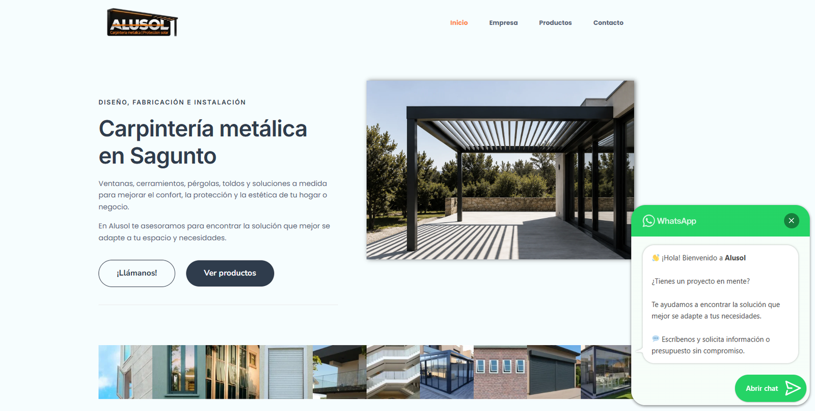 Diseño web de Imperius Motor en formato escritorio
