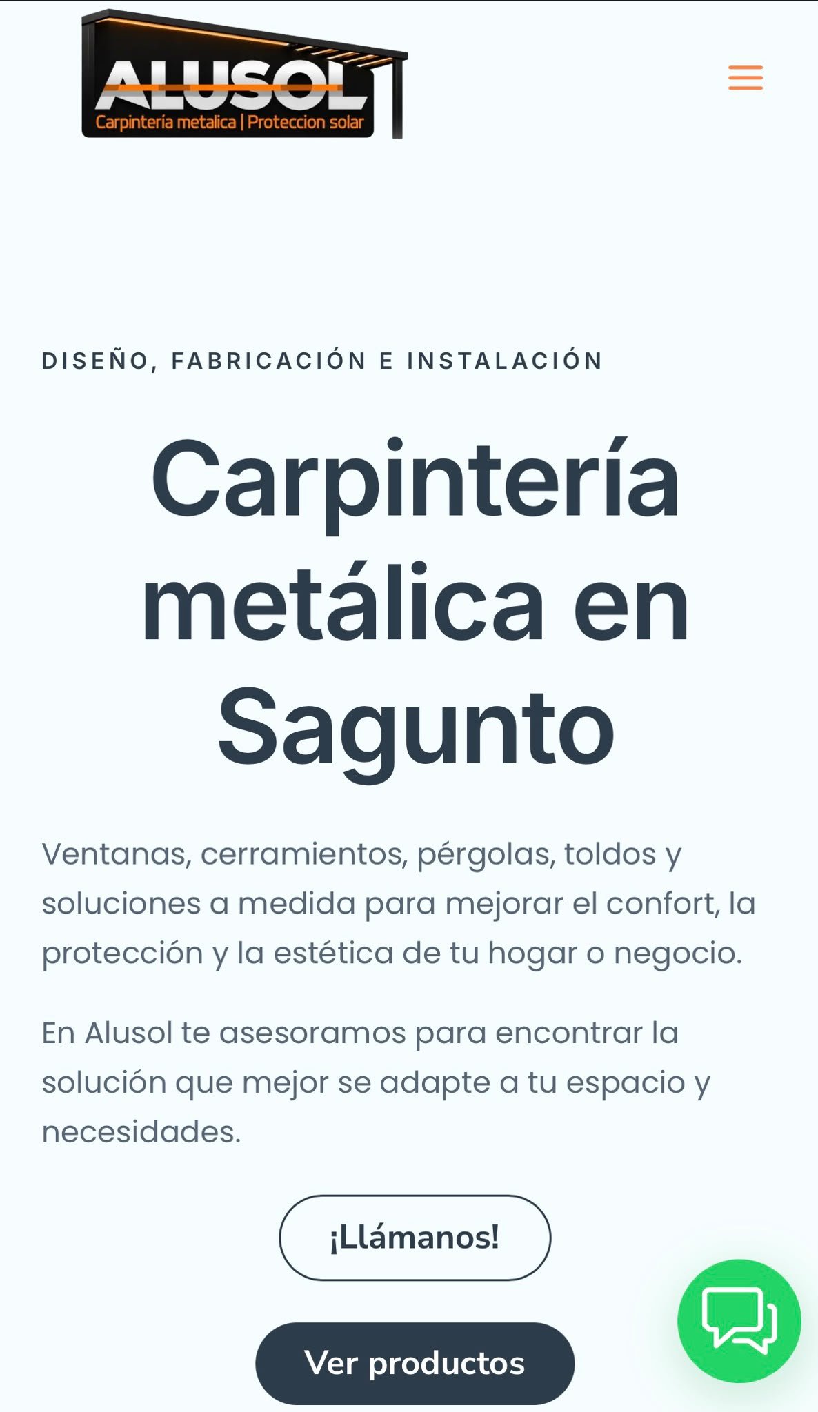 Diseño web responsive de Imperius Motor en formato móvil